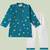 Boys teal stars printed cotton kurta pyjama set