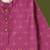 Boys magenta geometric floral printed cotton kurta pyjama set