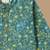 Boys teal floral vine printed cotton kurta pyjama set