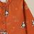 Boys rust planet and astronaut printed printed cotton kurta pyjama set