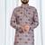 Multicolor geometric printed soft cotton kurta pajama for men     traditional festive wear with white cotton pajama