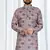 Multicolor geometric printed soft cotton kurta pajama for men     traditional festive wear with white cotton pajama