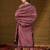 Women mauve chanderi woven design straight kurta trouser with dupatta