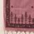 Women mauve chanderi woven design straight kurta trouser with dupatta