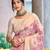 Sangam prints pink  cotton silk woven work traditional saree
