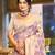 Sangam prints purple  cotton silk woven work traditional saree