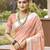 Sangam prints peach silk woven work traditional saree
