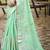 Sangam prints sea green silk woven work traditional saree