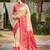 Sangam prints cream  silk woven work traditional saree