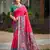 Sangam prints pink silk woven work traditional saree