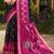 Sangam prints black  silk woven work traditional saree