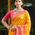 Sangam prints yellow silk woven work traditional saree