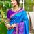 Sangam prints blue  silk woven work traditional saree