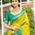 Sangam prints mustard yellow silk woven work traditional saree