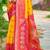 Sangam prints yellow silk woven work traditional saree