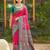 Sangam prints pink silk woven work traditional saree