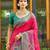 Sangam prints pink silk woven work traditional saree