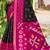 Sangam prints black and pink silk woven work traditional saree