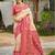 Sangam prints cream silk woven work traditional saree
