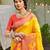 Sangam prints yellow silk woven work traditional saree