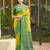 Sangam prints yellow and green silk woven work traditional saree