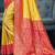 Sangam prints yellow kanjivaram silk woven work traditional saree