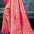 Sangam prints pink  kanjivaram silk woven work traditional saree