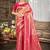 Sangam prints pink  kanjivaram silk woven work traditional saree