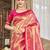 Sangam prints pink  kanjivaram silk woven work traditional saree