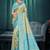 Sangam prints turquoise green kanjivaram silk woven work traditional saree