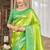Sangam prints parrot green  kanjivaram silk woven work traditional saree