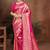 Sangam prints rani pink kanjivaram silk woven work traditional saree