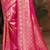 Sangam prints rani pink kanjivaram silk woven work traditional saree
