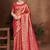 Sangam prints red kanjivaram silk woven work traditional saree