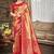 Sangam prints red with golden kanjivaram silk woven work traditional saree
