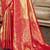 Sangam prints red with golden kanjivaram silk woven work traditional saree