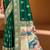 Sangam prints dark green silk with digital pallu woven work traditional saree