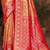 Sangam prints red with golden kanjivaram silk woven work traditional saree