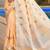 Sangam prints beige linen woven work traditional saree