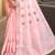 Sangam prints light pink linen woven work traditional saree