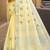 Sangam prints light yellow linen woven work traditional saree