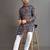 Traditional festive wear motifs men's readymade kurta pyjama