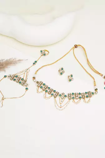 Emerald radiance neckalce full set