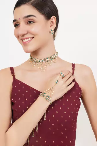 Emerald radiance neckalce full set