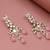 Rosé cascade kundan earrings
