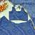 Navy Blue Color Bandhej Printed Work Georgette Lehenga Choli