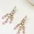 Rosé cascade kundan earrings