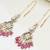 Gulabi drape ear chain earrings
