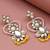 Heart shaped beaded earrings