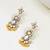 Heart shaped beaded earrings
